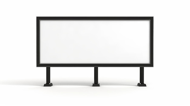 Photo blank billboard empty advertisement empty mockup template