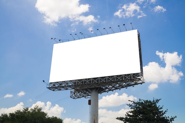 blank billboard for new advertisement.