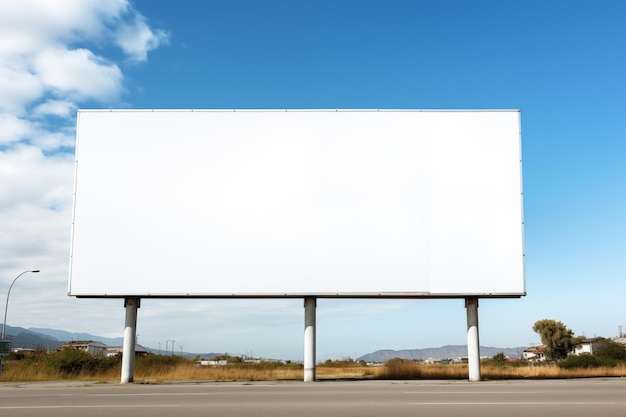 Blank billboard outdoor ready for new advertisement