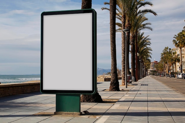 Blank billboard outdoors