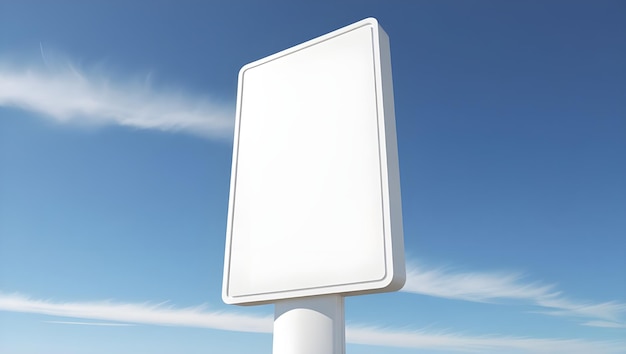 a blank billboard with a white board that says quot blank quot