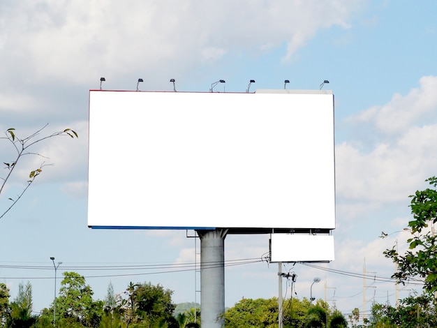 Blank billboard