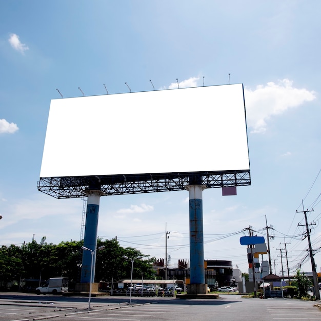 Blank billboard