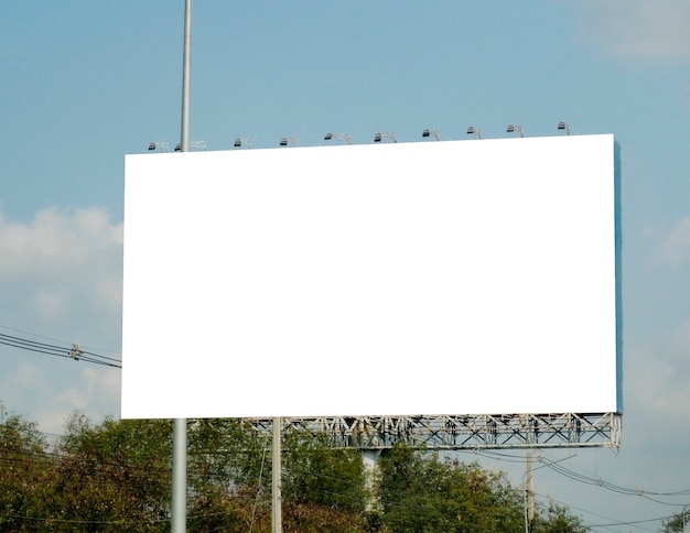 Blank billboard