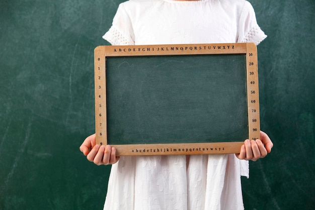 Blank black board