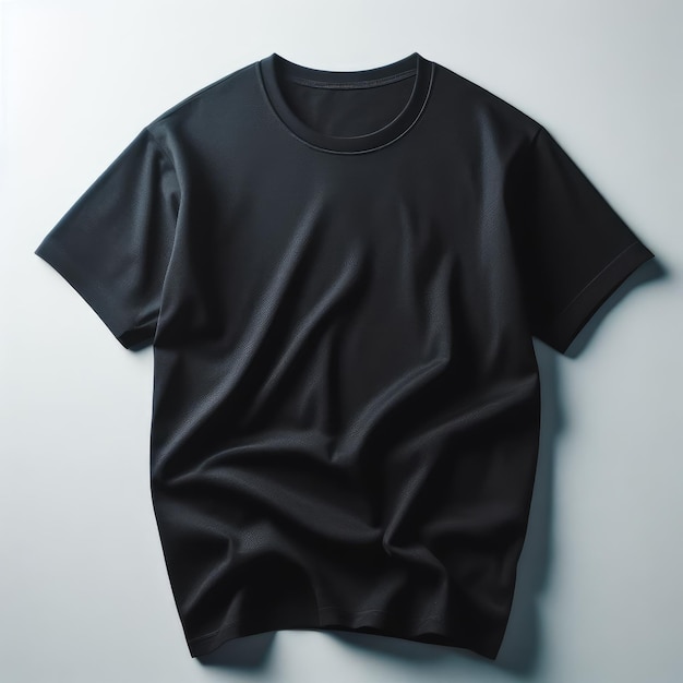 Blank black shirt mockup template isolated on white plain tshirt mockup Tee sweater sweatshirt