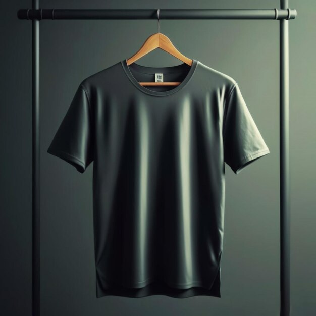 blank black t shirt mockup