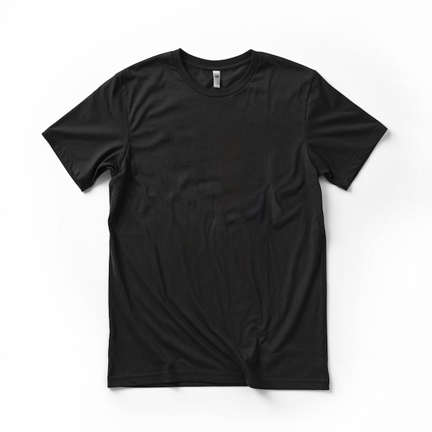 Photo blank black tshirt mockup