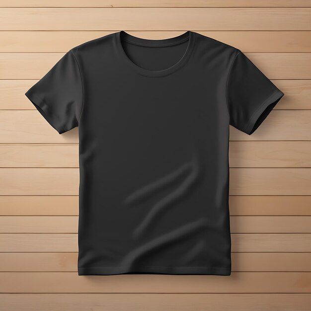 Photo blank black tshirt