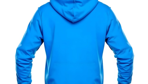 Blank blue mens hooded sweatshirt long sleeve mens hoody with hood for your design mockup for