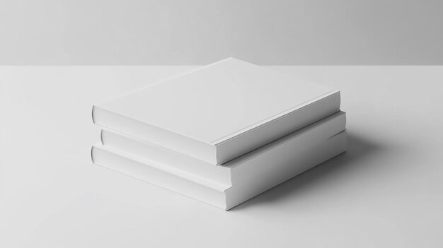 Photo blank book cover mockup