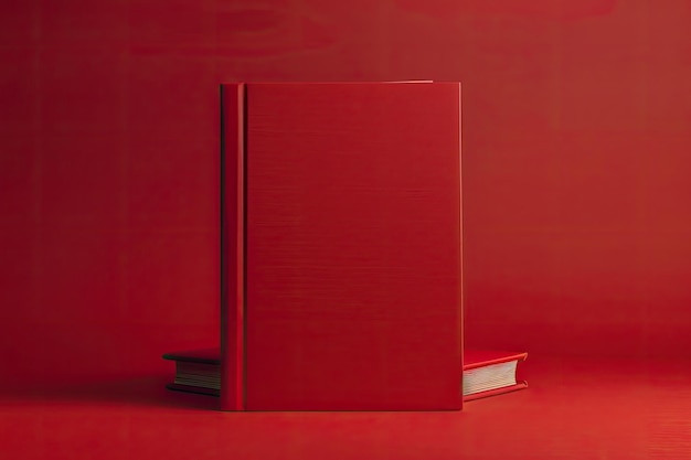 Photo blank book with red color effect