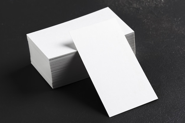 Blank business cards