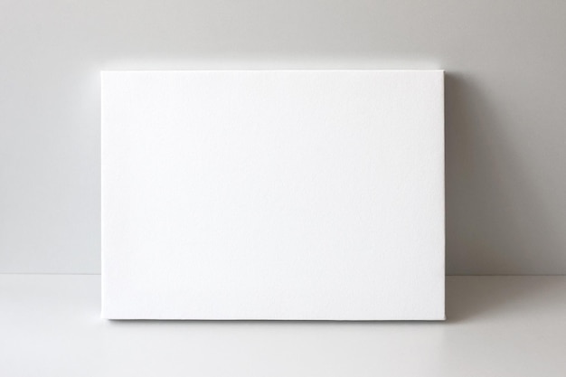 Blank canvas or mockup poster frame