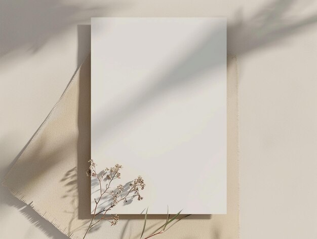 Photo blank card mockup