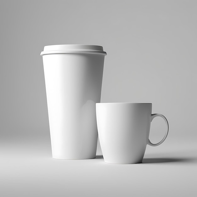 Blank coffee cup mockup