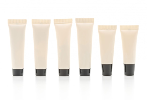 Blank cosmetic tube pack of cream or gel 