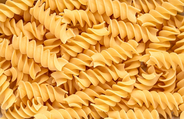 Blank food photography of fusilli