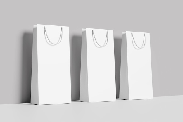 Photo blank gift bag mockup