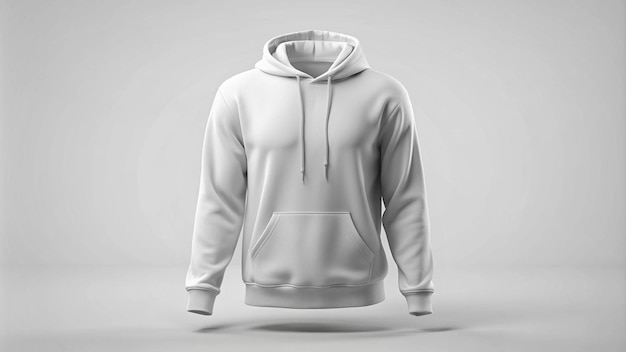 Blank Hoodie for Mockup Clothing Front View Sweatshirt 3D Model 8k high resolutions