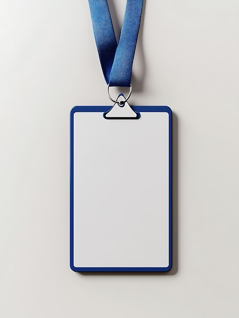 Blank id badge mockup