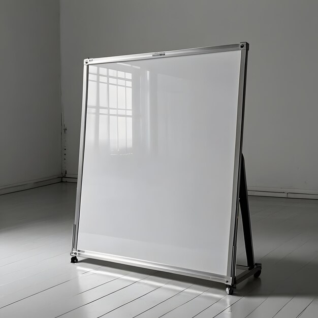 a blank isolated white board