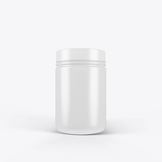 blank jar on a white wall