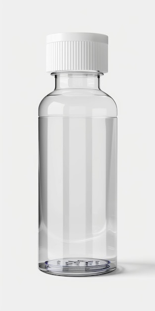 Blank label medicine bottle isolated on white