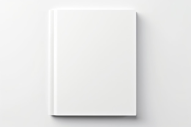 Photo blank magazine cover in white