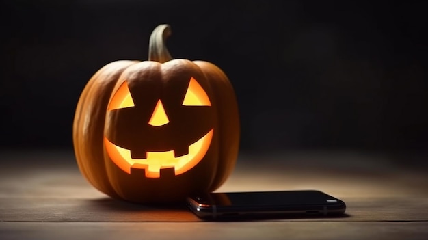 Blank mobile smart phone for halloween design