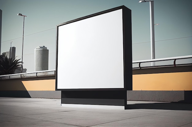 Blank mock up for outdoor advertising poster Billboard on the street