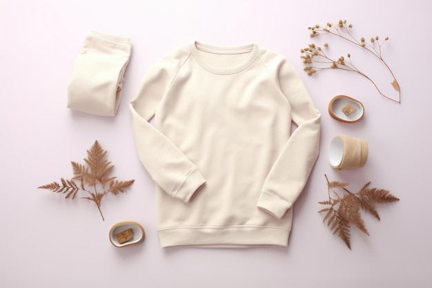 Blank mockup sweater Generative AI