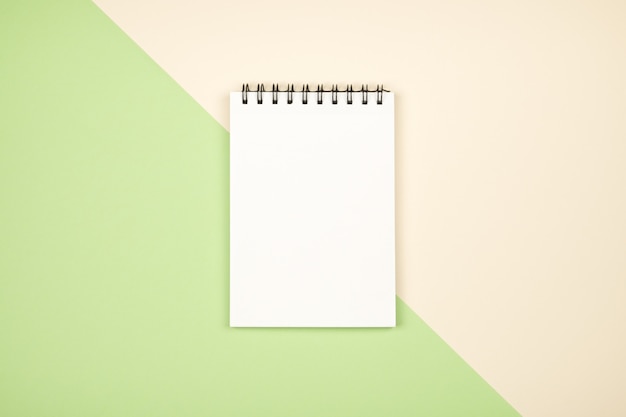 Blank notepad page