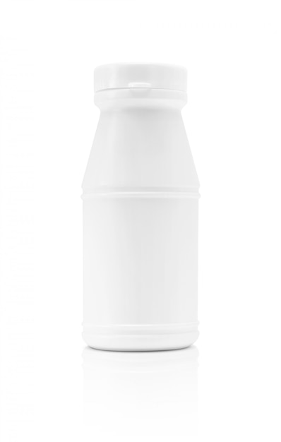 Blank packaging beverage plastic bottle isolated