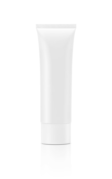 Blank packaging cosmetic tube isolated