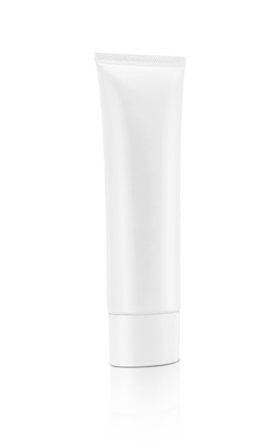 Blank packaging cosmetic tube isolated