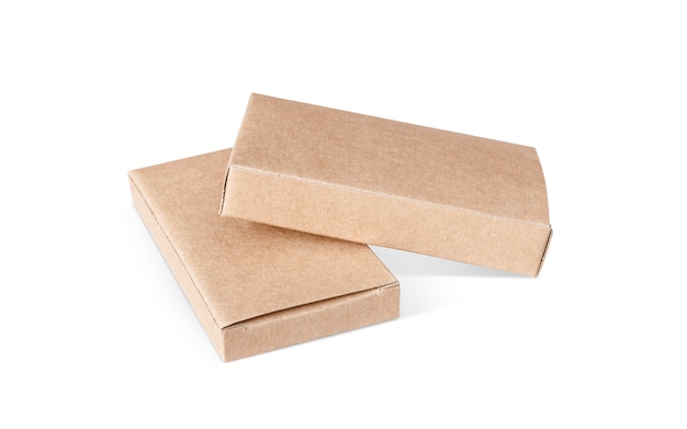 Blank packaging kraft recycled paper box for product 