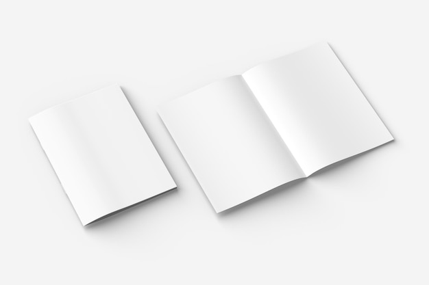 Blank Paper A4 Magazine Mockup