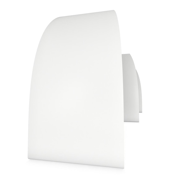 Blank paper tent card 3d render