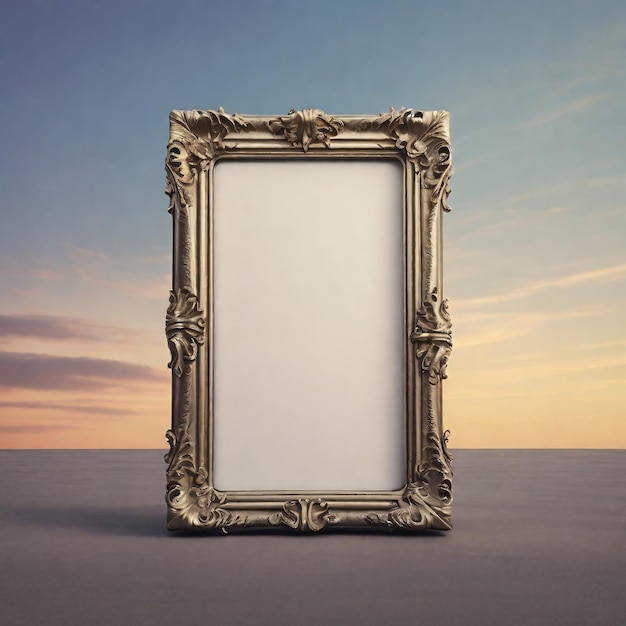 Blank photo frame mockup