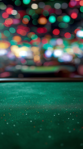 Blank poker table in casino