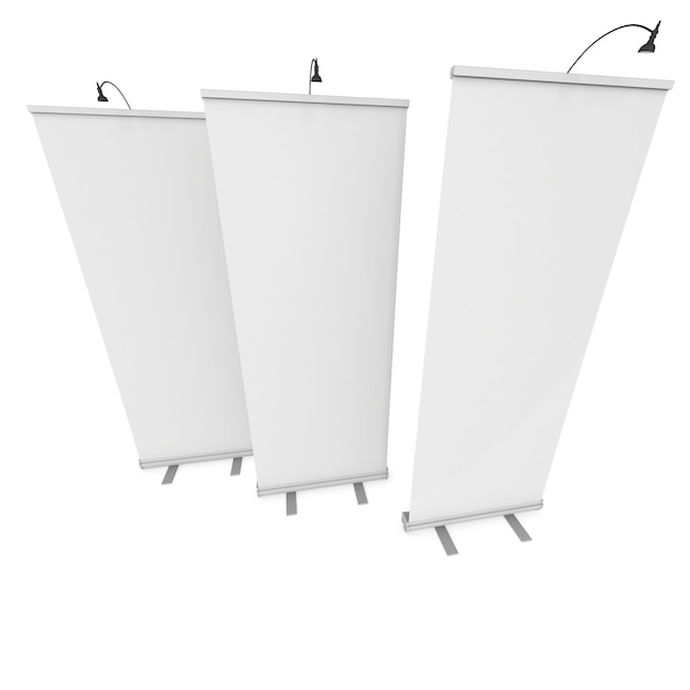 Blank Roll Up Banner Stands