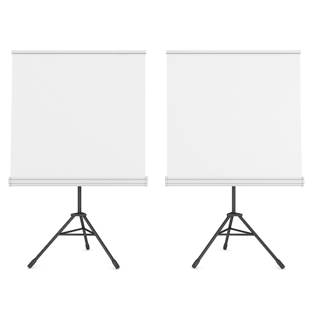 Blank Roll Up Expo Banner Stand on Tripod