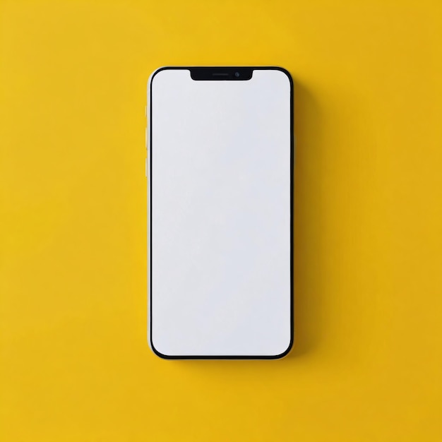 Blank screen mobile mockup