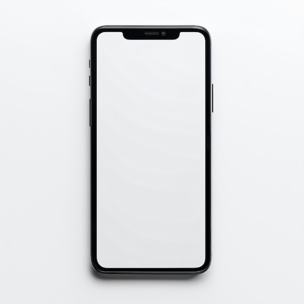 Blank screen mobile phone high quality mockup