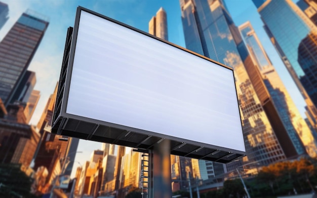 blank showcase billboard or advertising light box