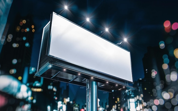 blank showcase billboard or advertising light box