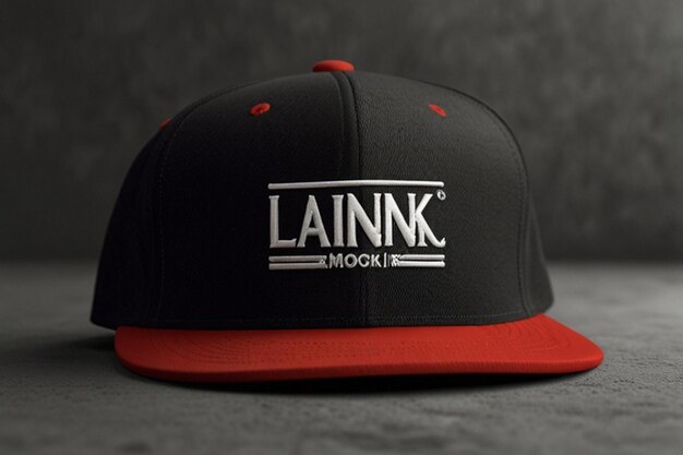 Blank Snapback Cap Mockup Realistic Headwear Template