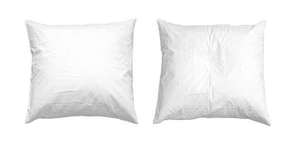 Blank soft pillow on white background isolated