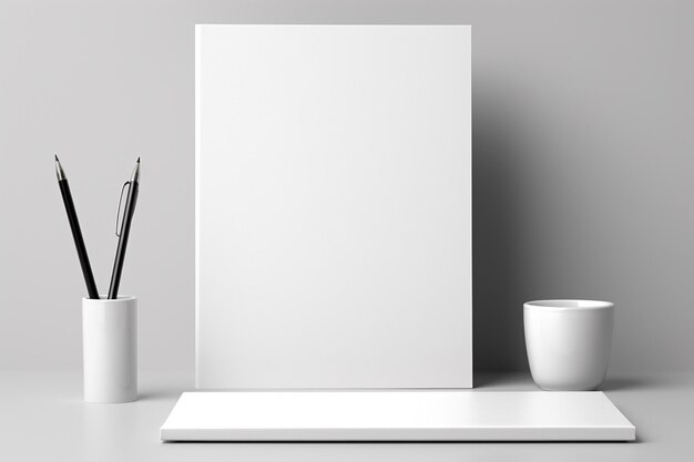 Blank Stationery Set Mockup created with Generative AI